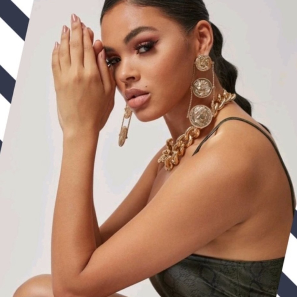 This Stunning Zara's Coins Earrings - Picture 4 of 7